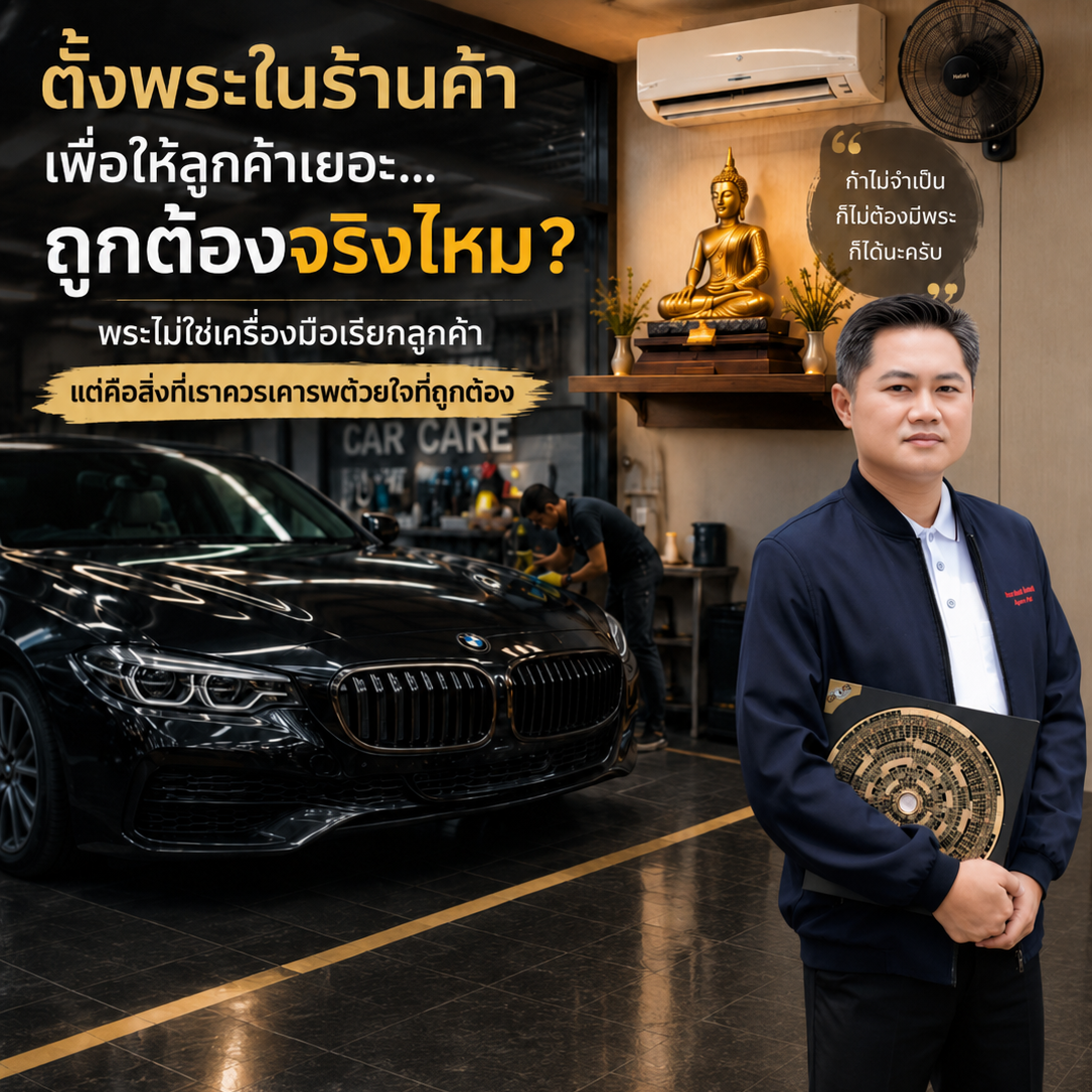 ตั้งพระในร้านค้า เพื่อให้ลูกค้าเยอะ ถูกต้องจริงไหม?